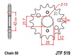 Звезда передняя JTF1321.13